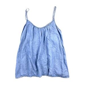 Gap Chambray A Line Tank Top